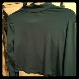 Cropped Mock Turtleneck